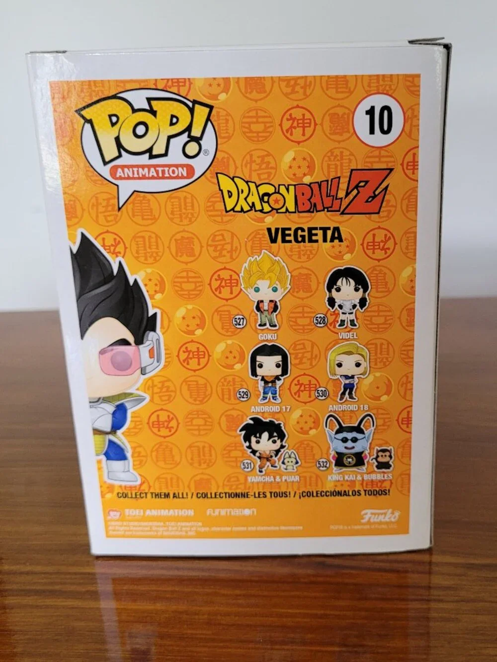 Funko Pop Dragon Ball Z Silver Chrome Vegeta #10 Funimation 25 Yrs